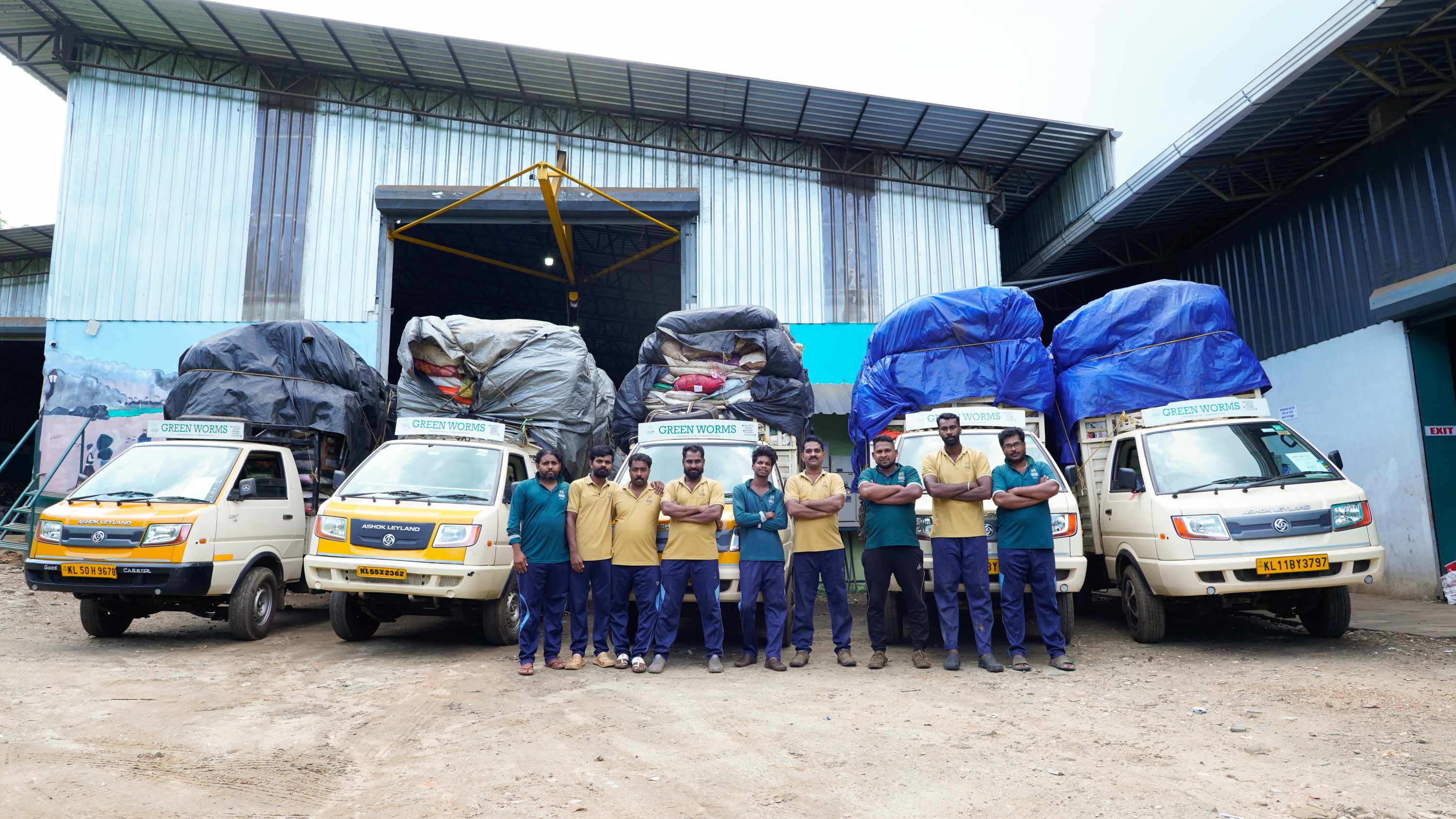 Collection team at work